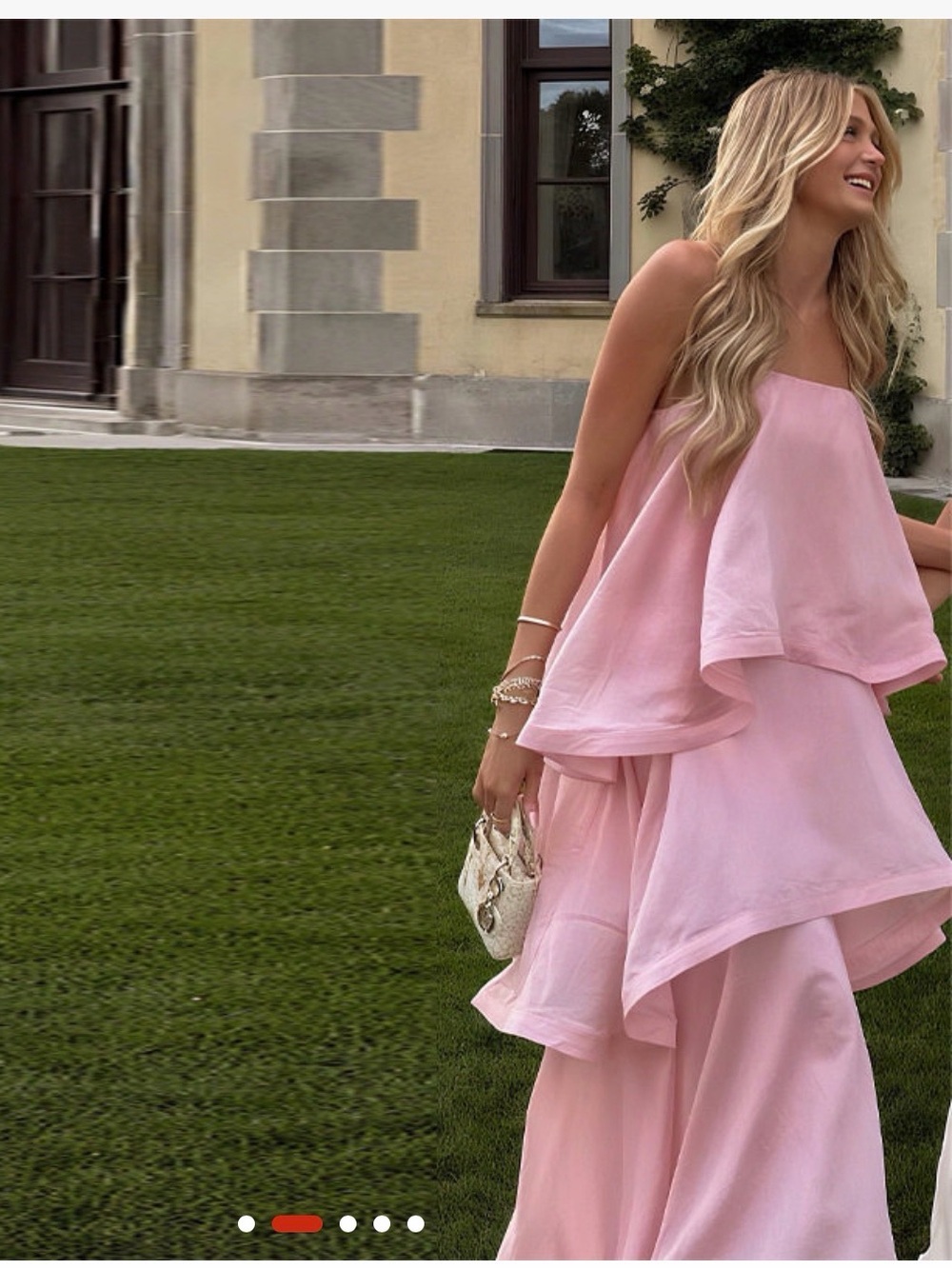 A Classy Chic Boutique Pale Pink Spaghetti Strap Dress - Picture 3 of 16